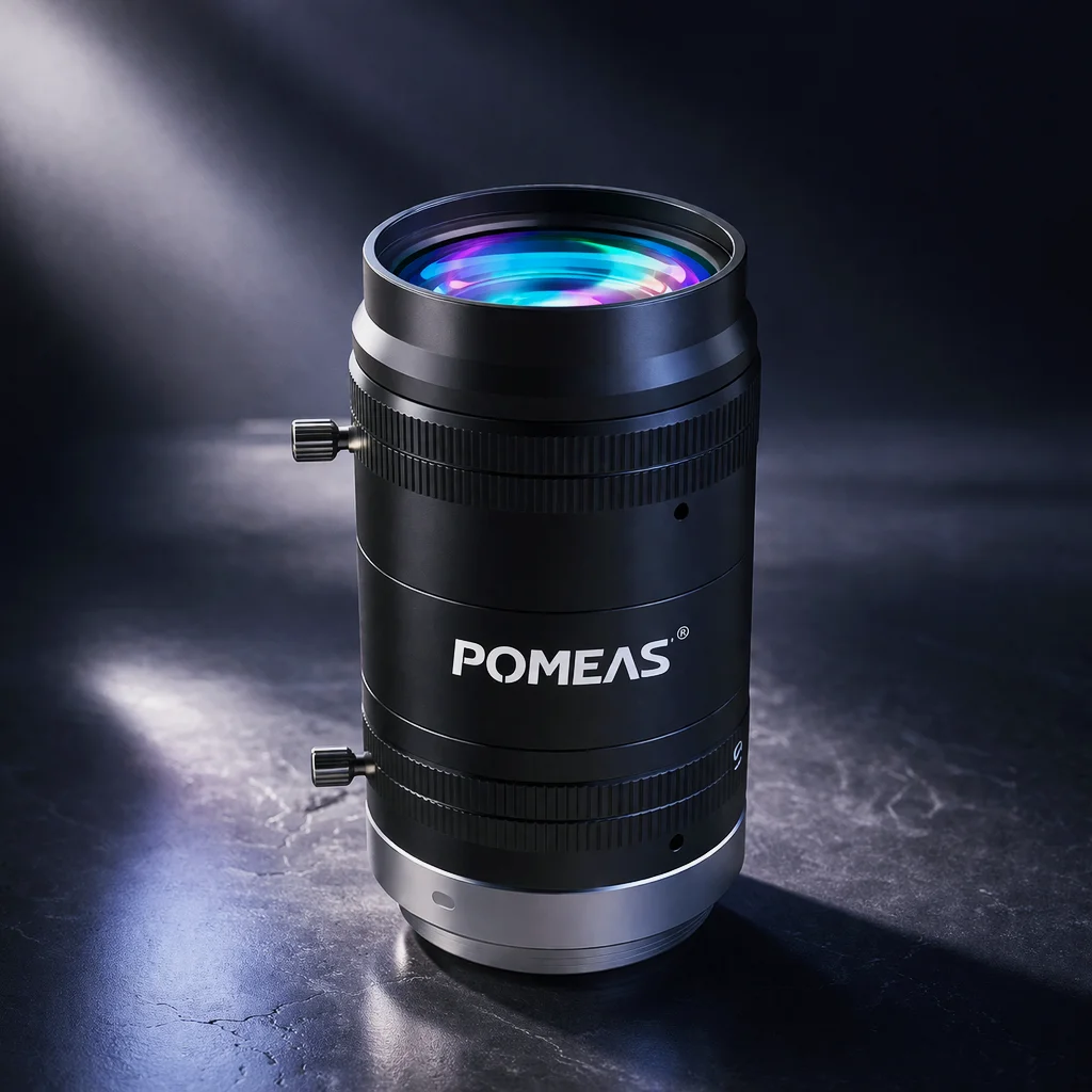 12mm 2/3-Inch 10MP Close-Focus C-Mount Lens | POMEAS