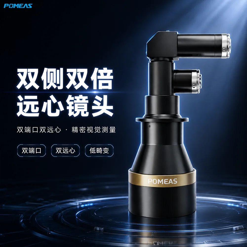 双端口双倍率双远心镜头｜大视野精密测量