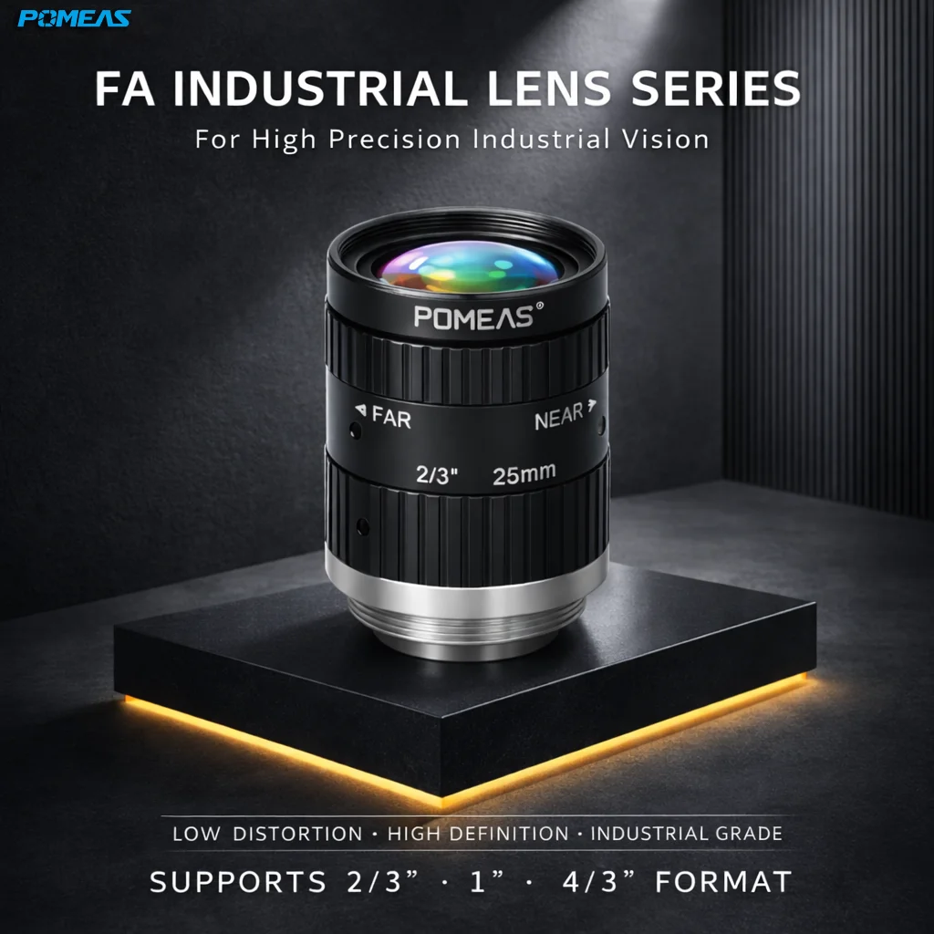 25mm 2/3-Inch 10MP VIS-NIR C-Mount Lens | POMEAS