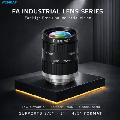 25mm 2/3-Inch 10MP VIS-NIR C-Mount Lens | POMEAS