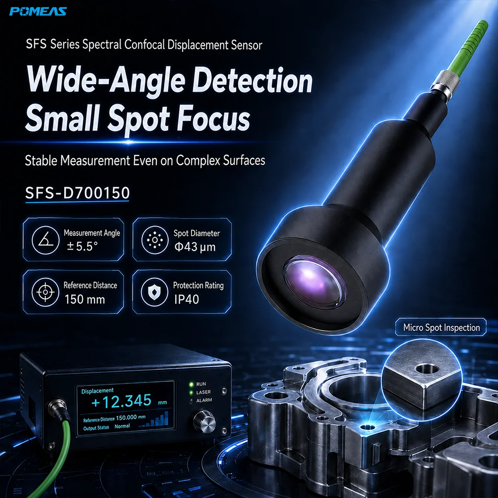 150 mm Chromatic Confocal Displacement Sensor with ±35 mm Range