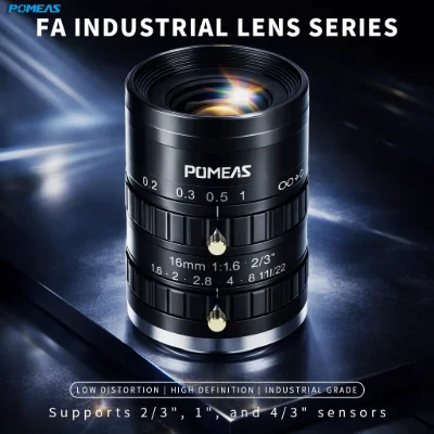 1 Inch 5MP 16mm C-Mount Machine Vision Lens | POMEAS