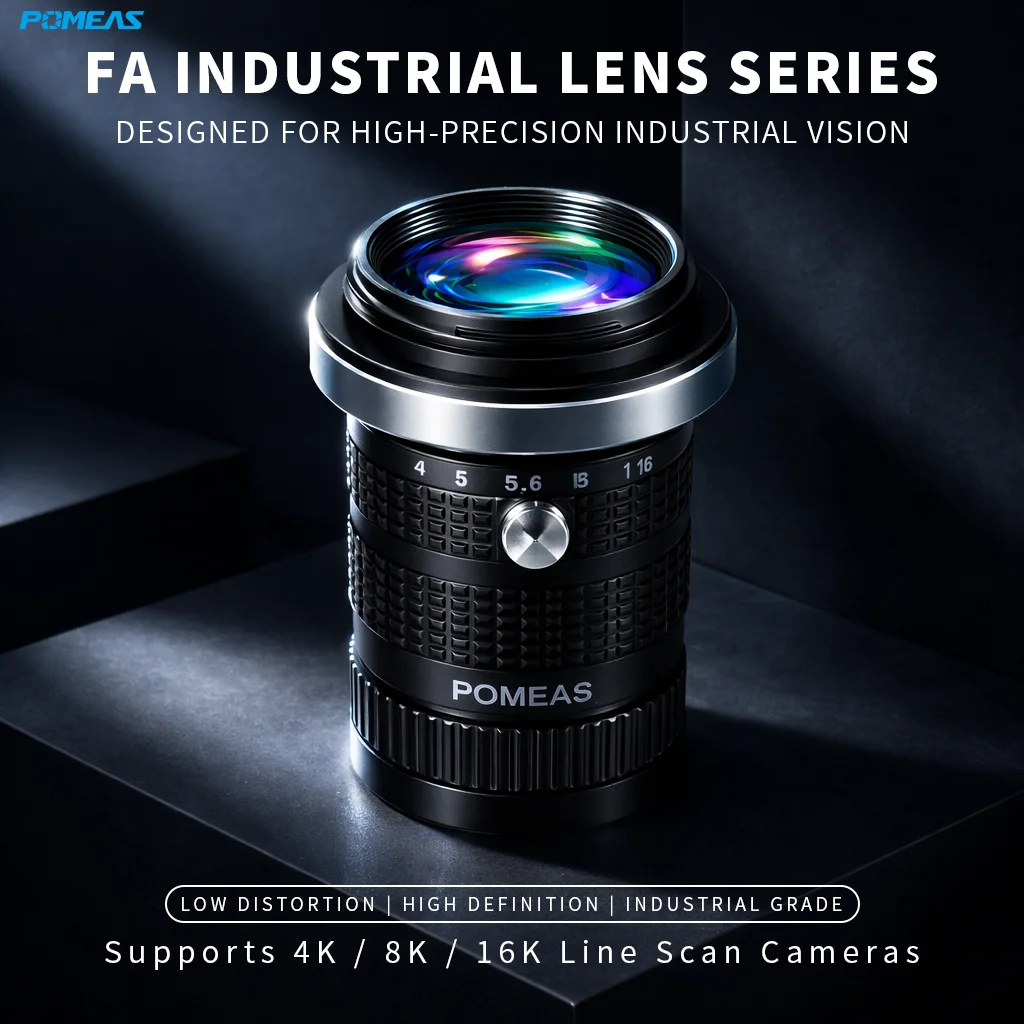 25mm Line Scan Lens for 32mm Image 7µm Circle Industrial Cameras