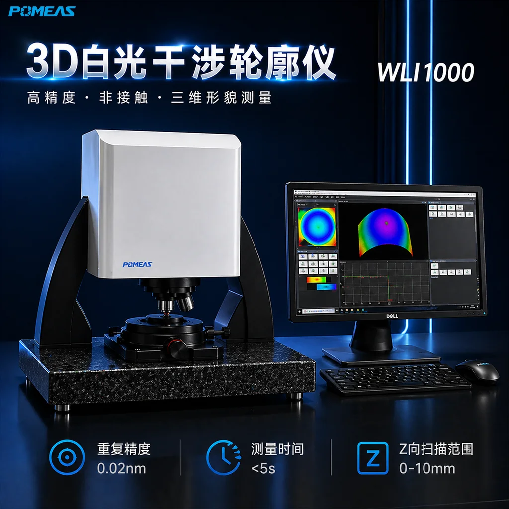 纳米级3D白光干涉轮廓仪 表面粗糙度与台阶高度测量