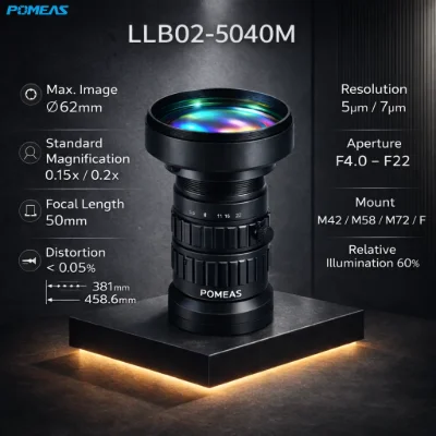 50mm 8K Line Scan Lens for Machine Vision Inspection