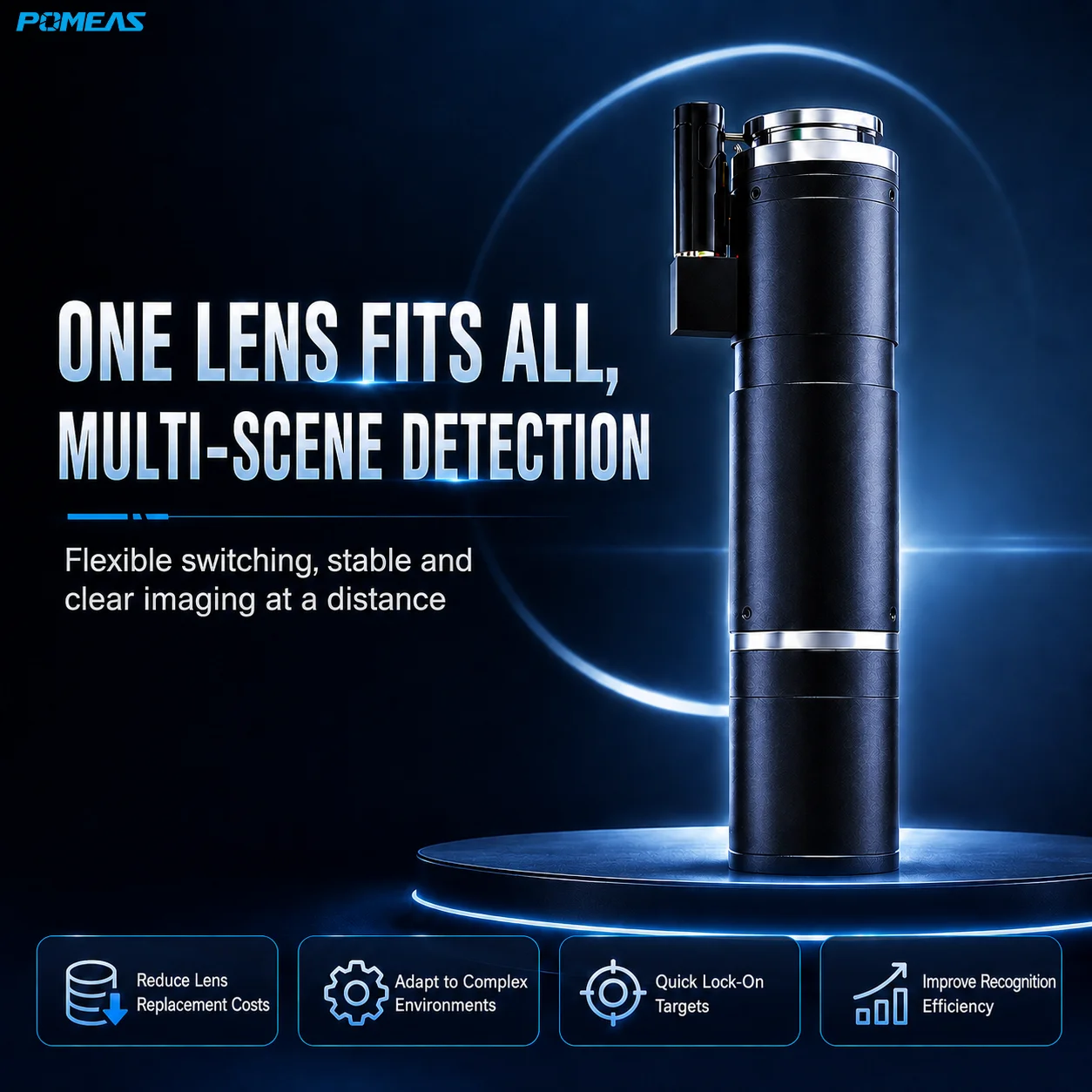 0.58X-5X 4K Machine Vision Lens | Compact Industrial Zoom Lens