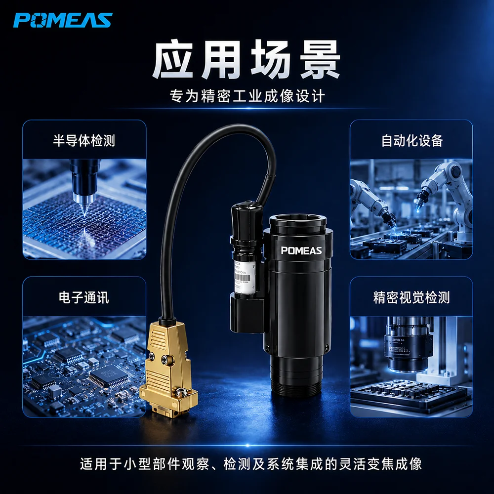 机器视觉电动连续变倍镜头