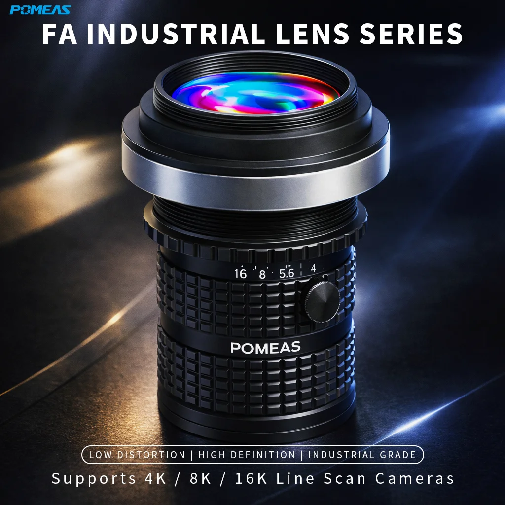 4K 35mm Line Scan Lens, 0.05X-0.25X for 7µm Industrial Cameras