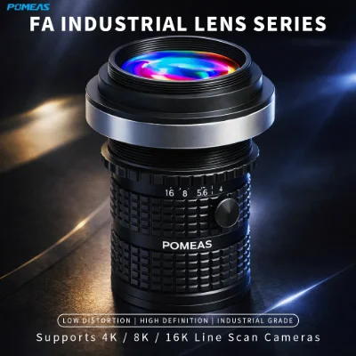 4K 35mm Line Scan Lens, 0.05X-0.25X for 7µm Industrial Cameras