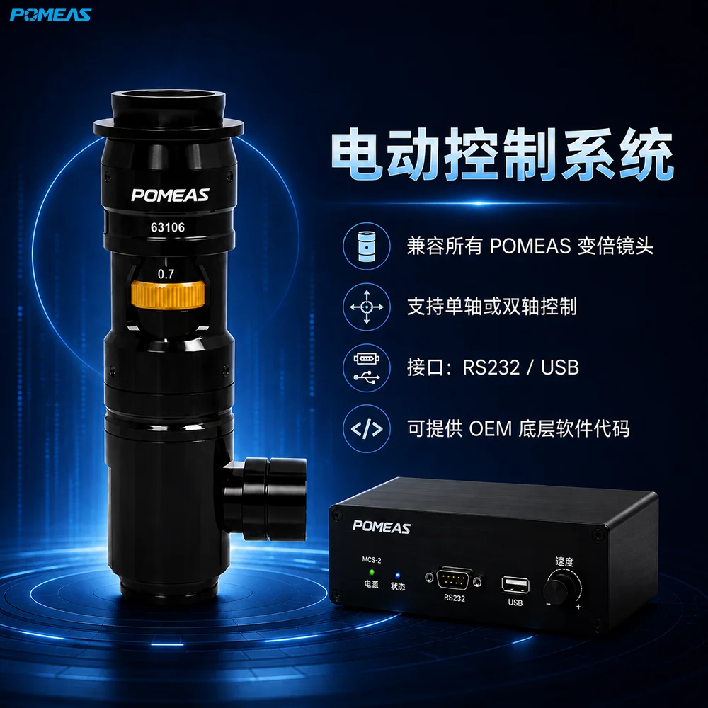 0.7X–4.5X 6.5倍同轴连续变倍工业镜头