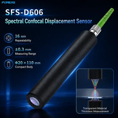 16 nm Chromatic Confocal Displacement Sensor, ±0.3 mm, 6.5 mm Ref